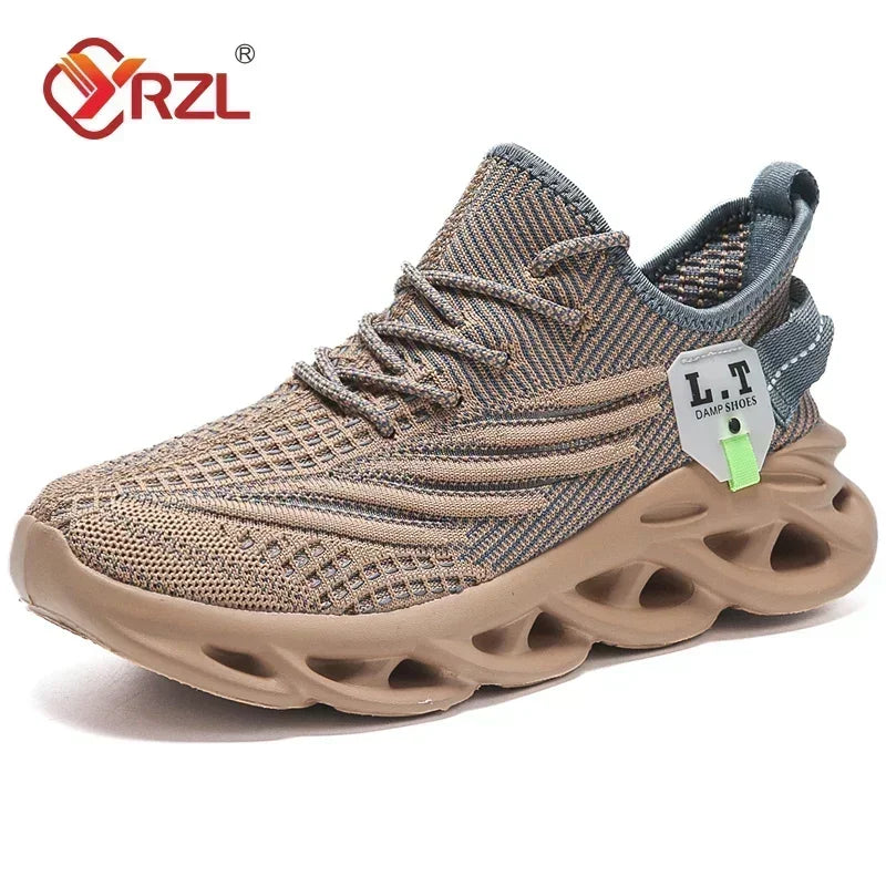 Unisex Black Mesh Jogging-Style Sneakers