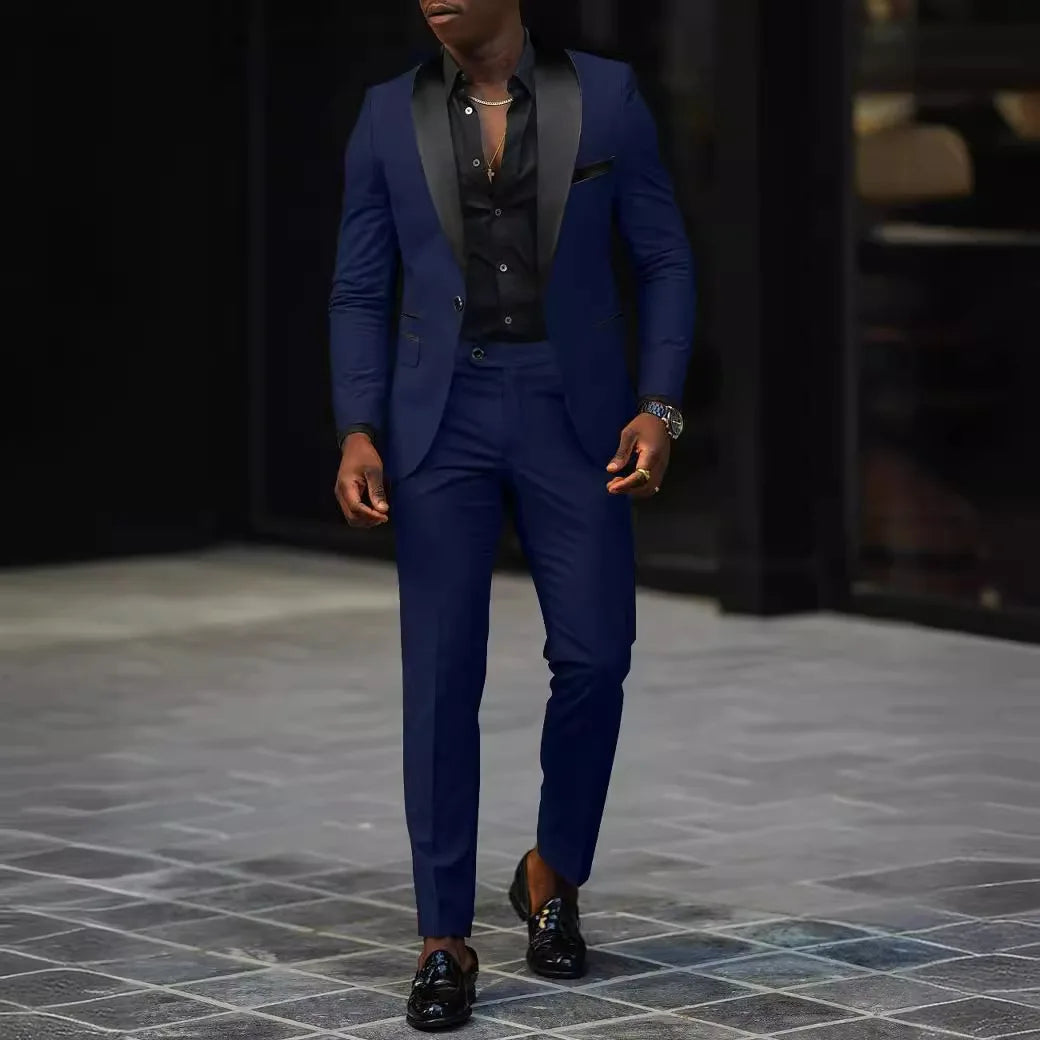 Men's Two-Piece Business Casual Suit Set — product view