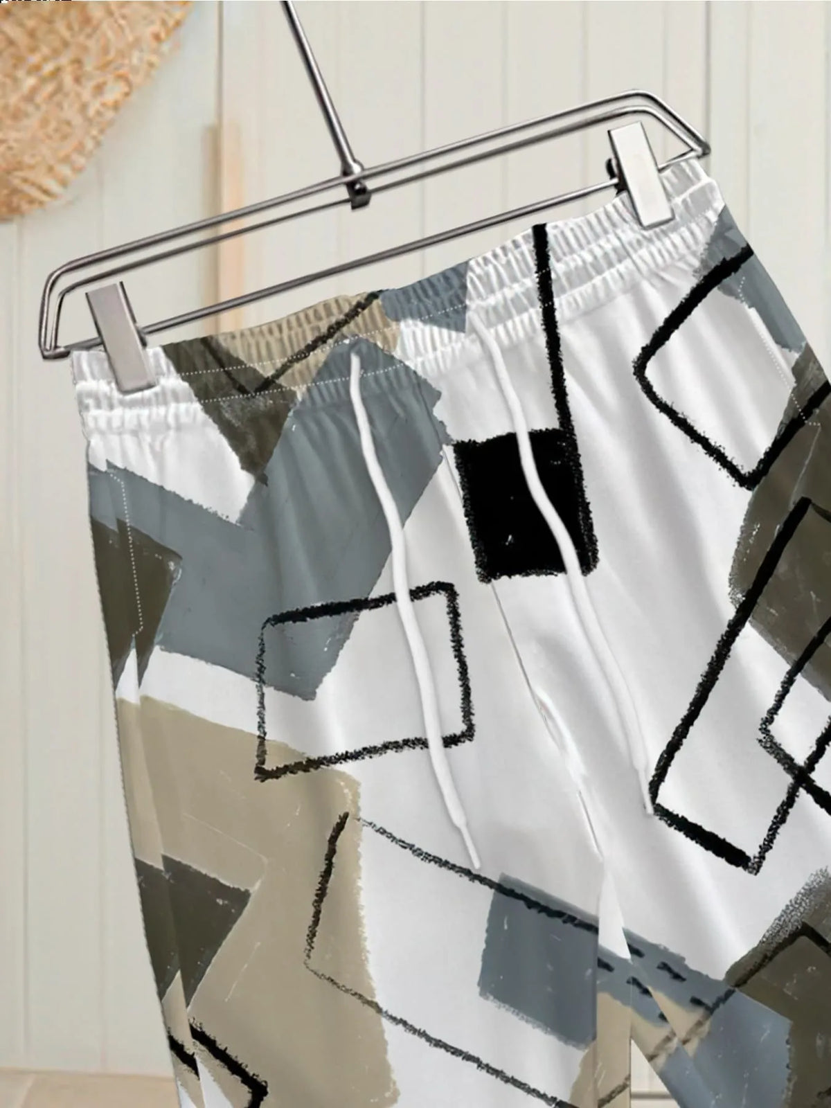 Men's Graphic Print Casual Pants