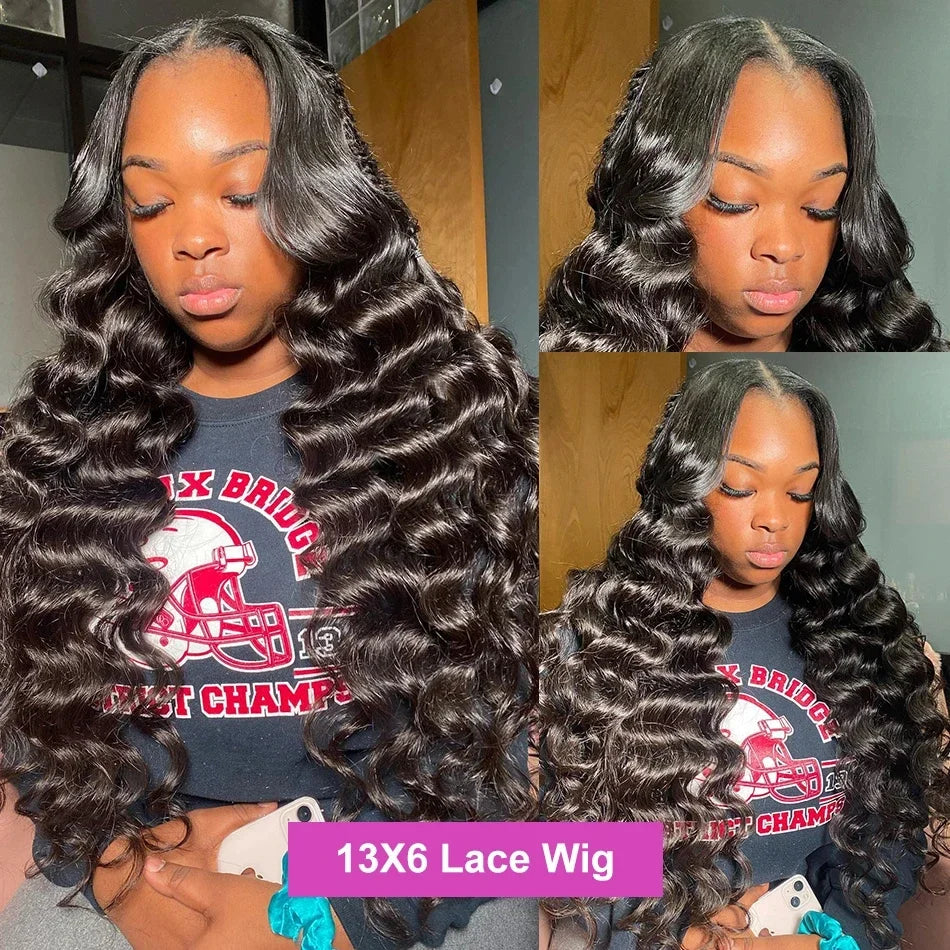 Loose Deep Wave Lace Front Wig — product view