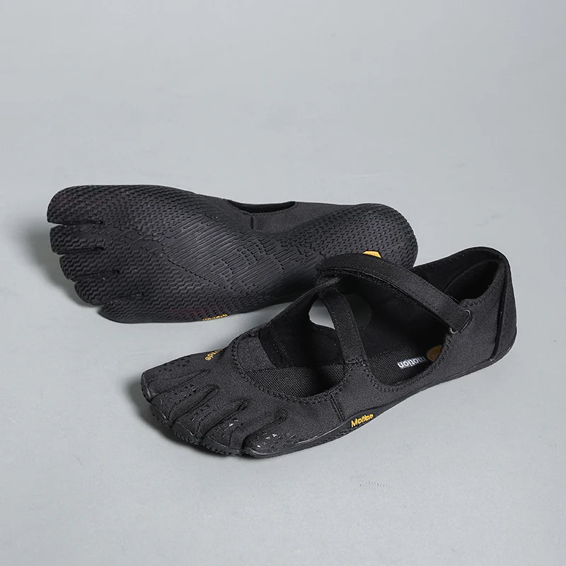 Five-Toe Flats with Elastic Closure — product view