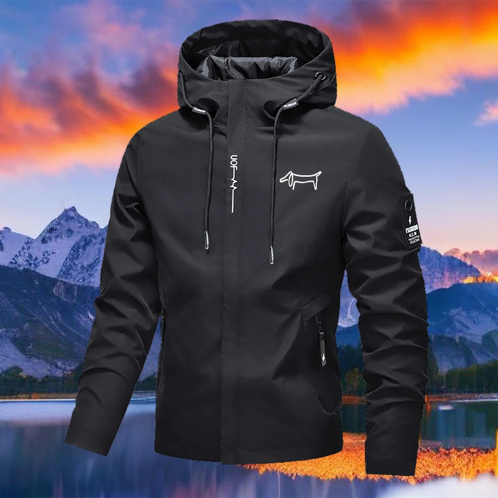 Men's Hooded Zip-Up Jacket