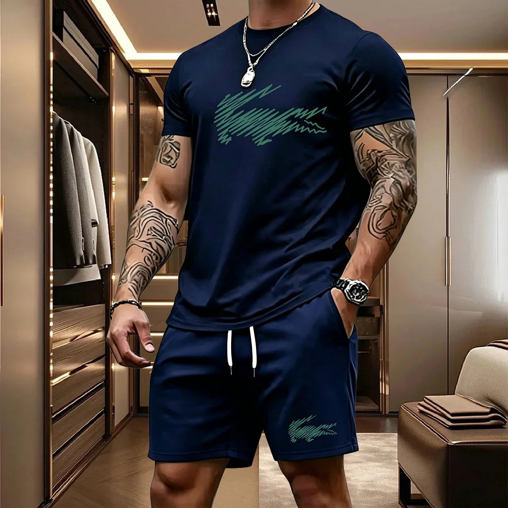 Men's Top & Shorts Set