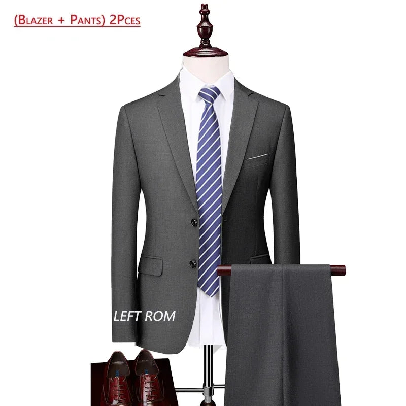 Men's Slim Fit Suit — Two- and Three-Piece Options