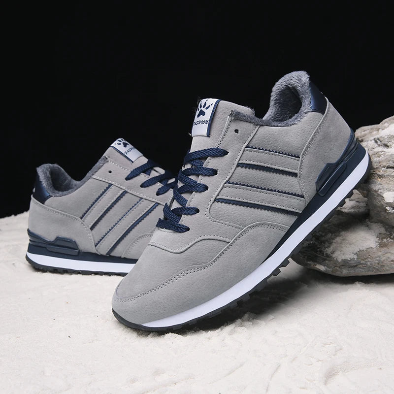 Men's Suede-Style Casual Sneakers