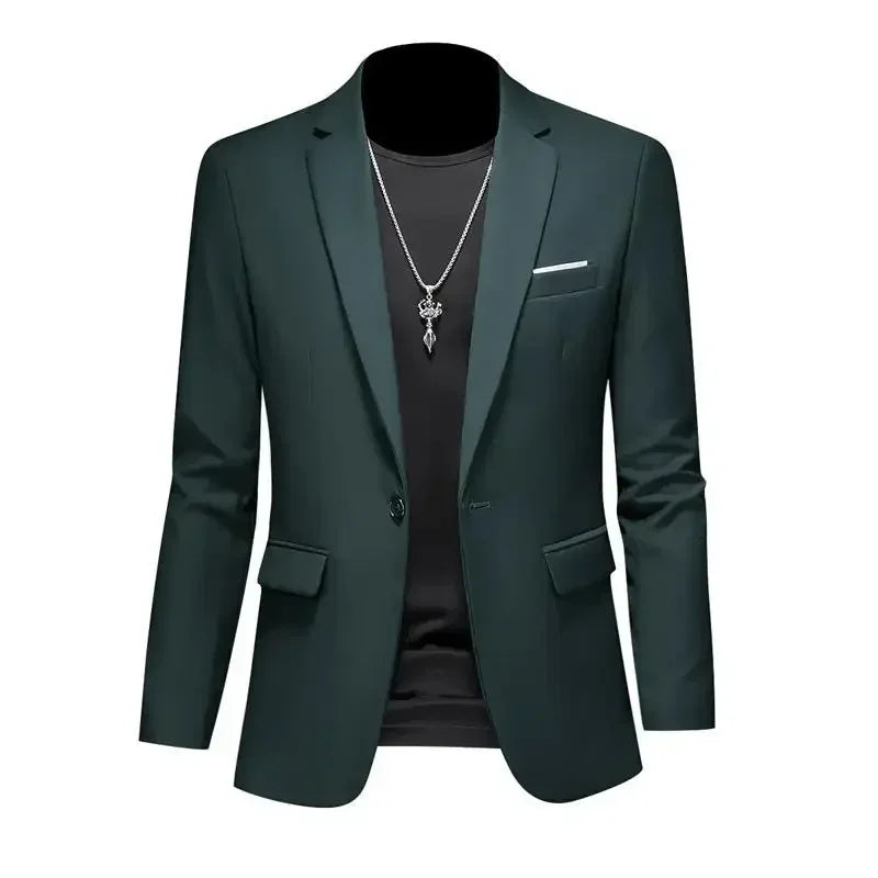 Men's Solid-Colour Business Blazer