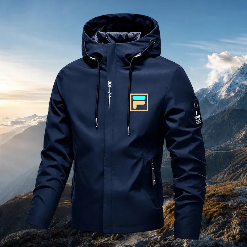 Men's Hooded Zip-Up Jacket