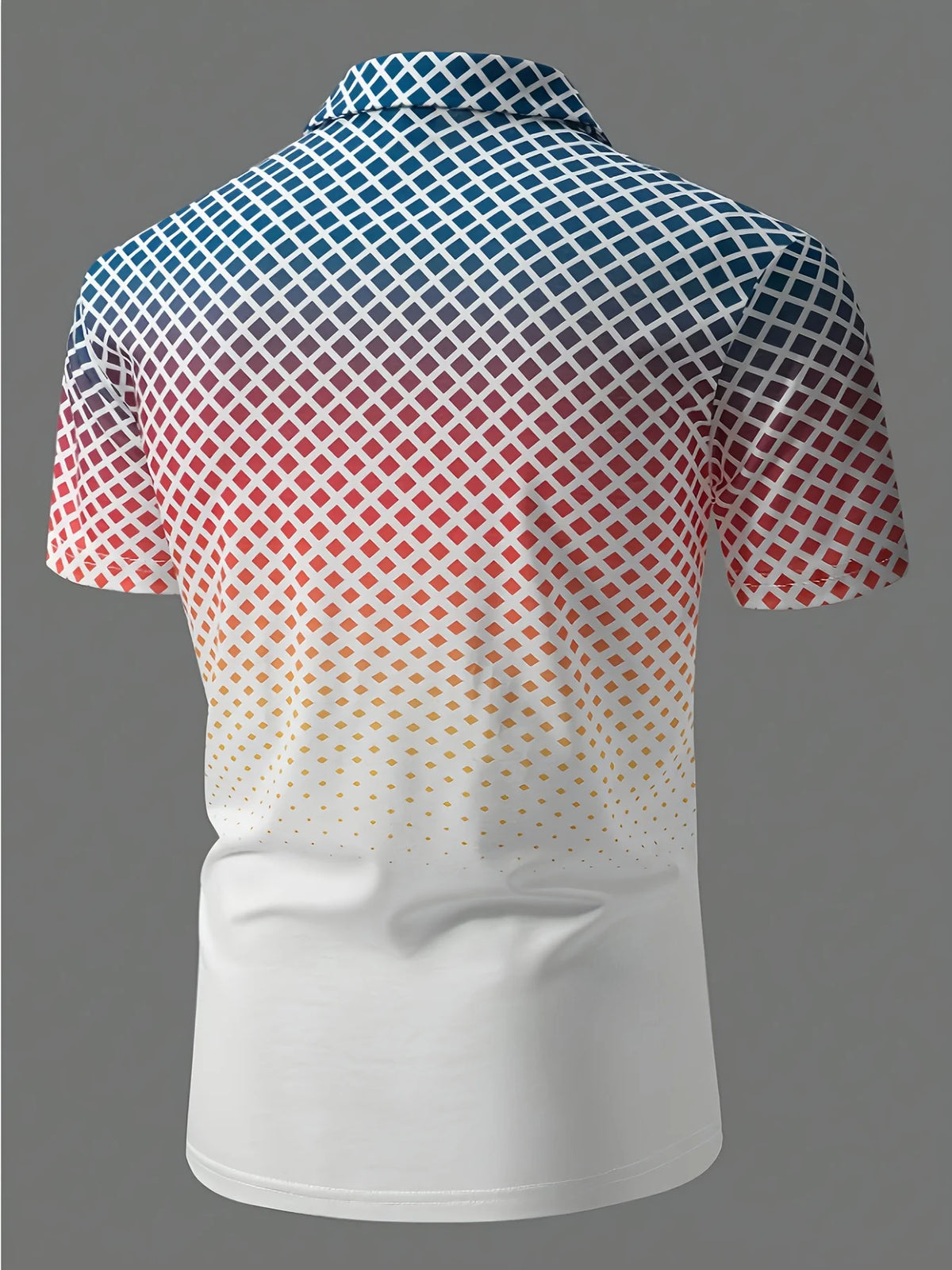 Men's Polka Dot Short-Sleeve Polo Shirt