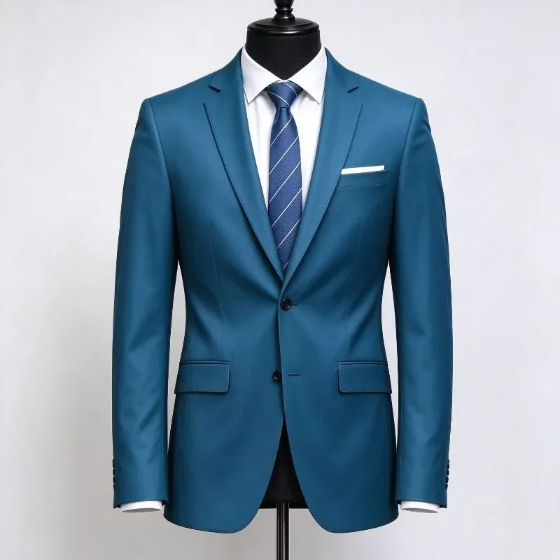 Men's Slim Fit Single-Breasted Blazer