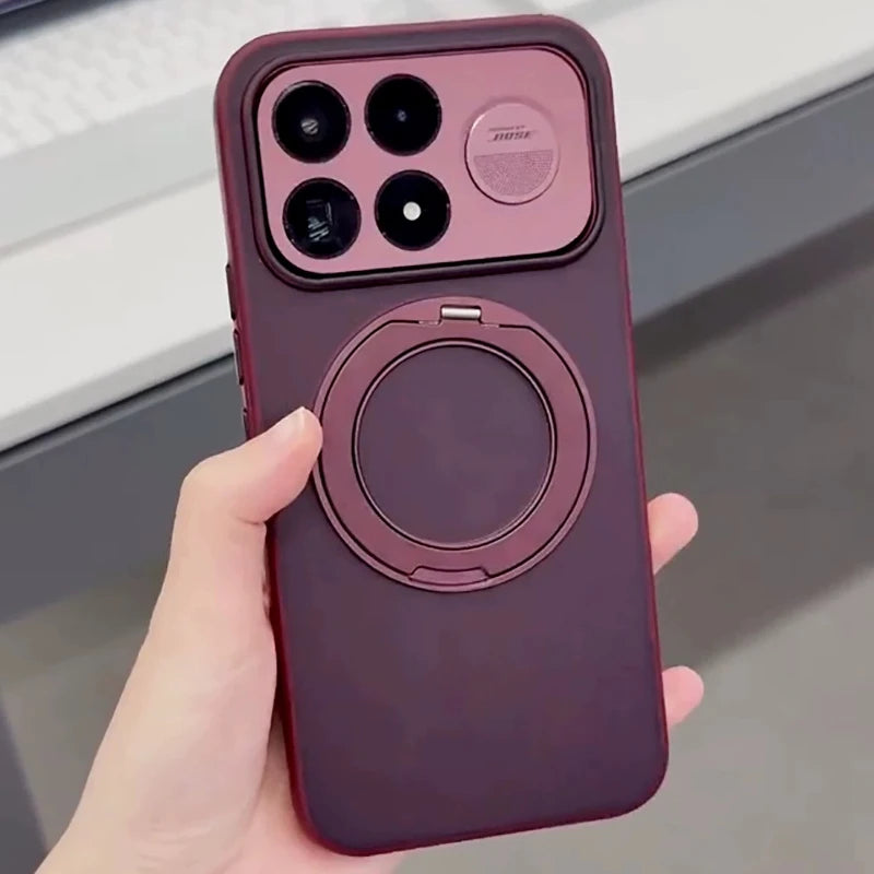 Matte Clear Magnetic Stand Phone Case for POCO F9 Ultra