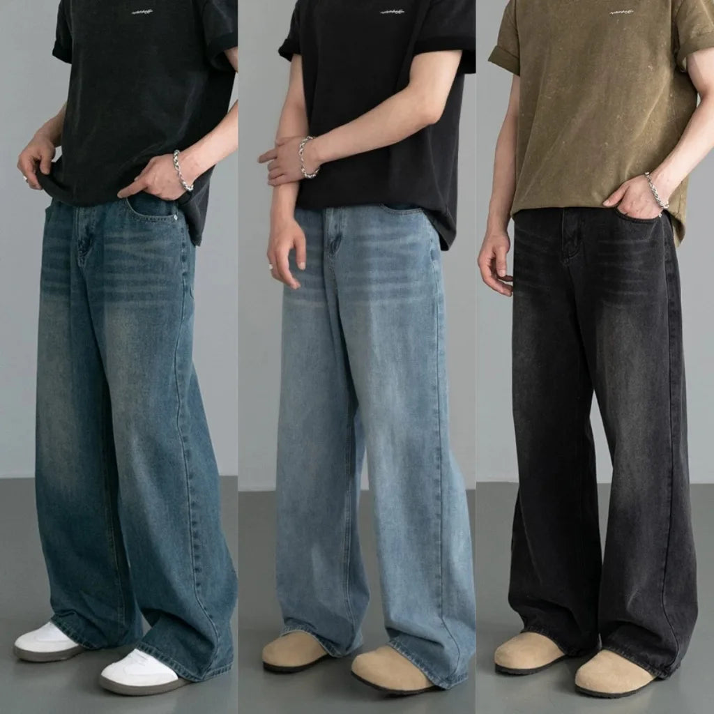 Men's Blue Slim Fit Stretch Denim Jeans — product view