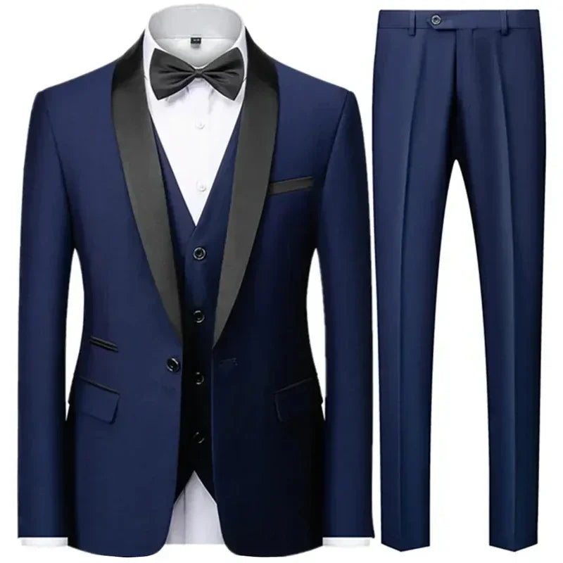 Men's Black Three-Piece Occasion Suit