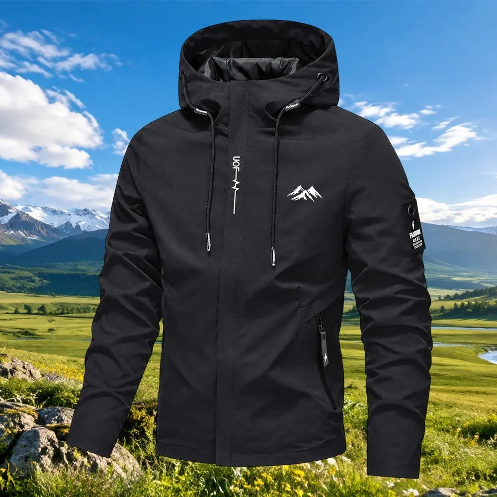 Men's Hooded Zip-Up Jacket