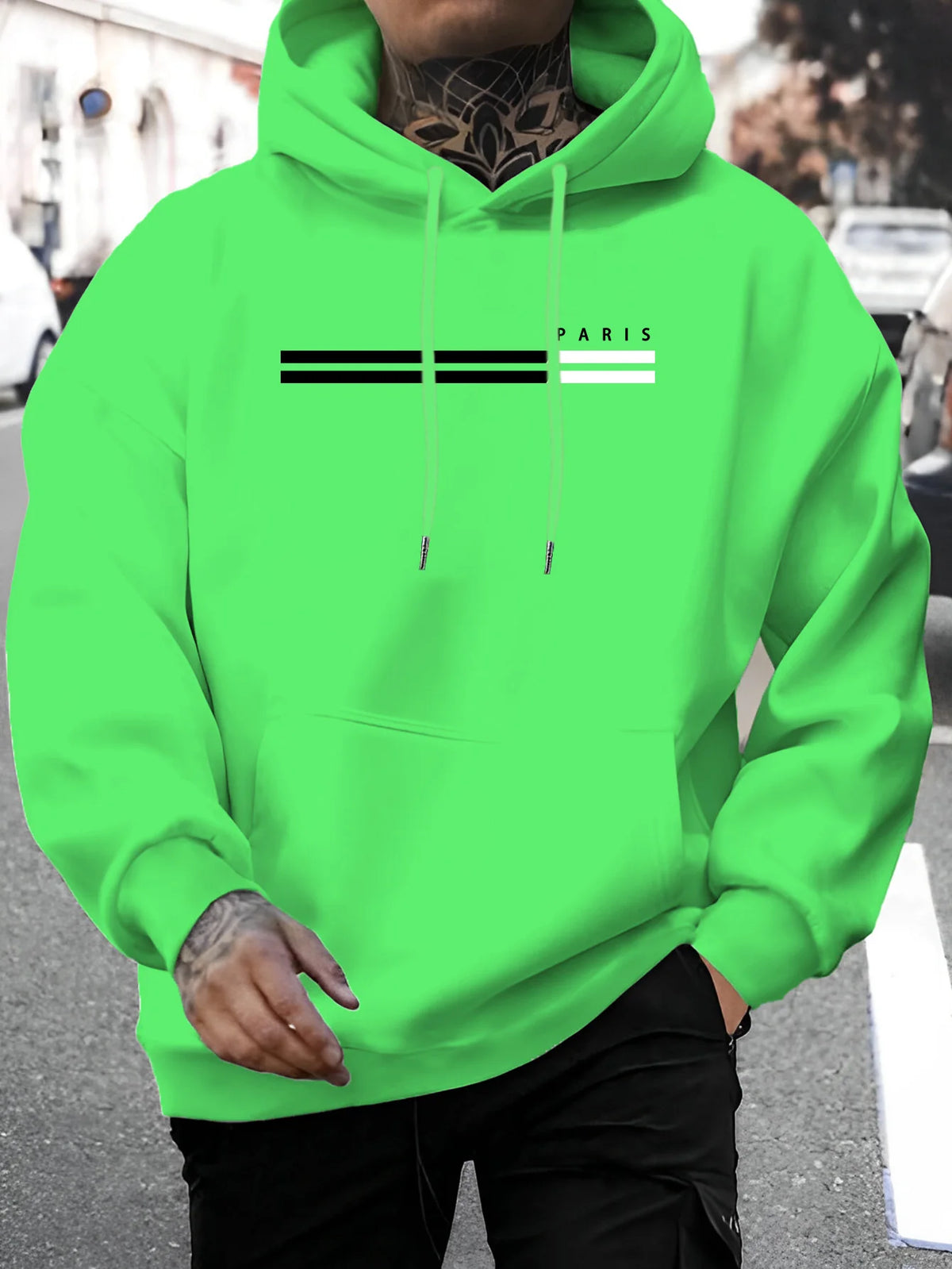 Men's Letter Print Casual Hoodie