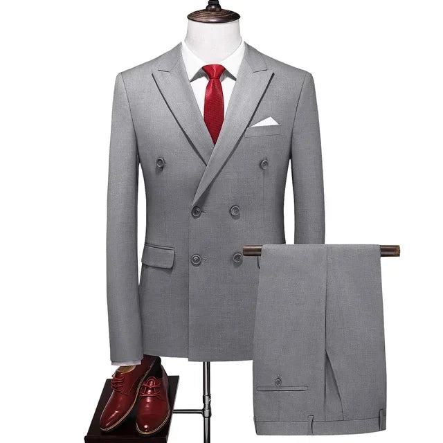 Men's Double-Breasted Blazer & Trouser Set