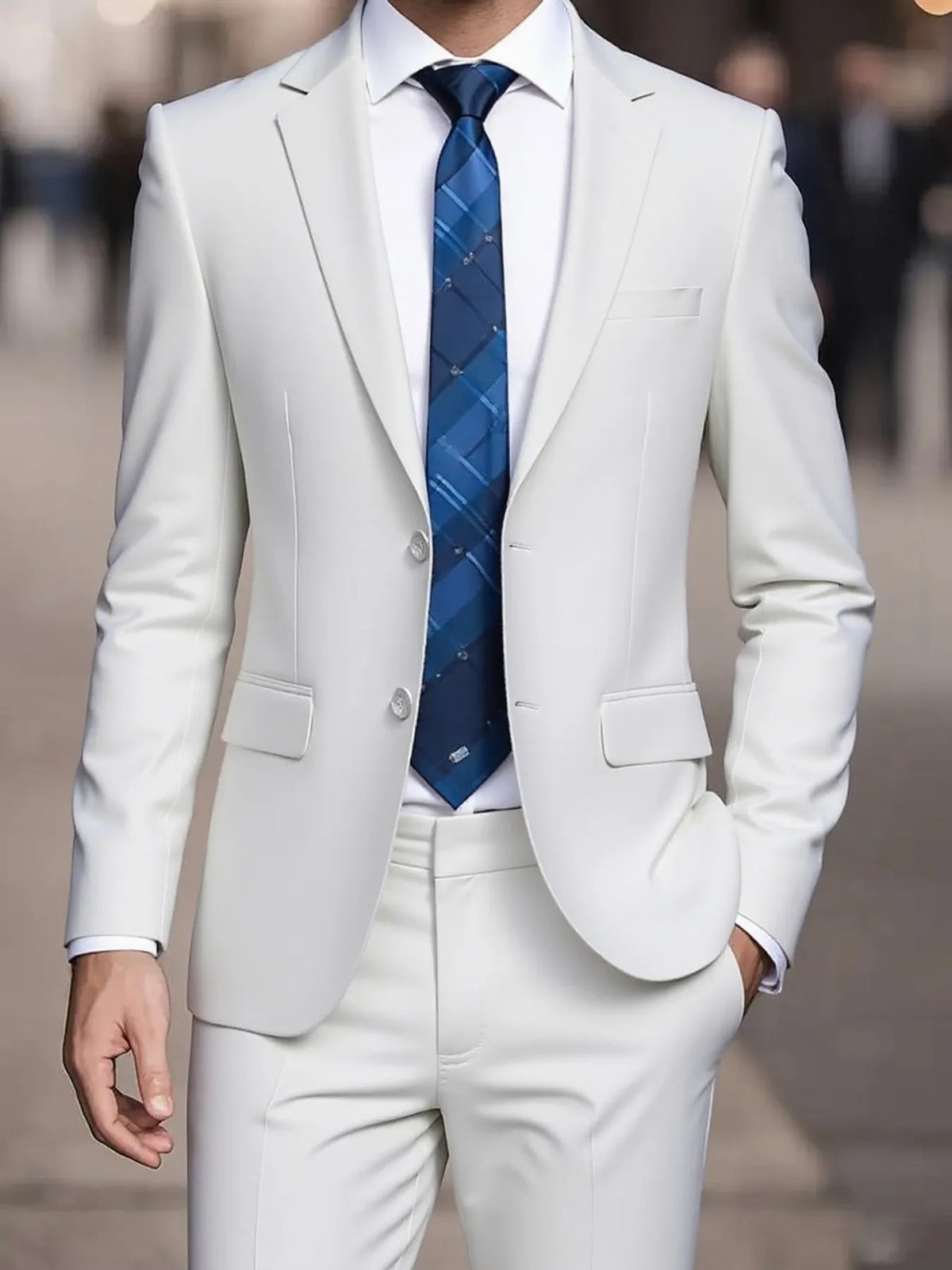 Men's Single-Breasted Three-Piece Suit