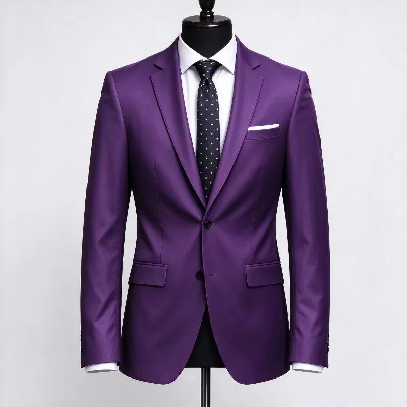 Men's Slim Fit Single-Breasted Blazer