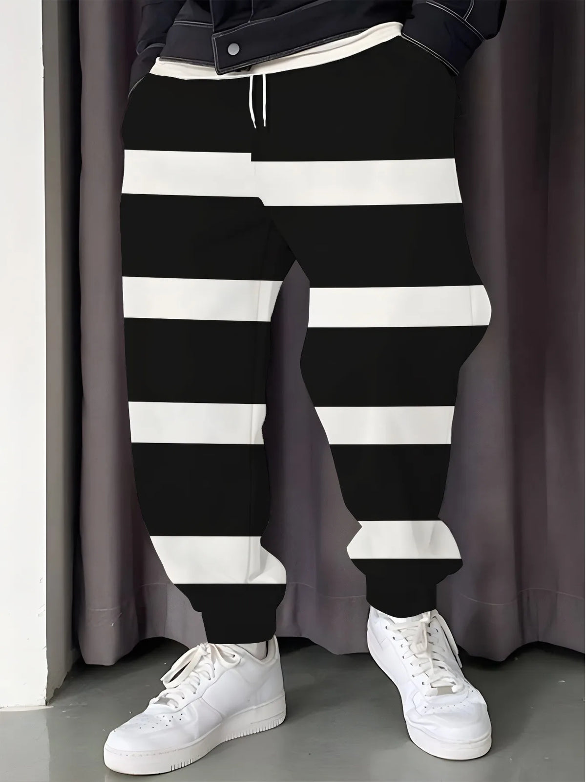 Men's Striped Casual Pants