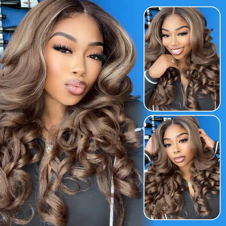 Lace Front Wig Curly Latisha Synthetic Blonde Pink Blue Black White - OSASCO
