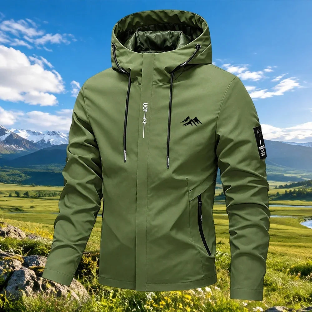 Men's Hooded Zip-Up Jacket