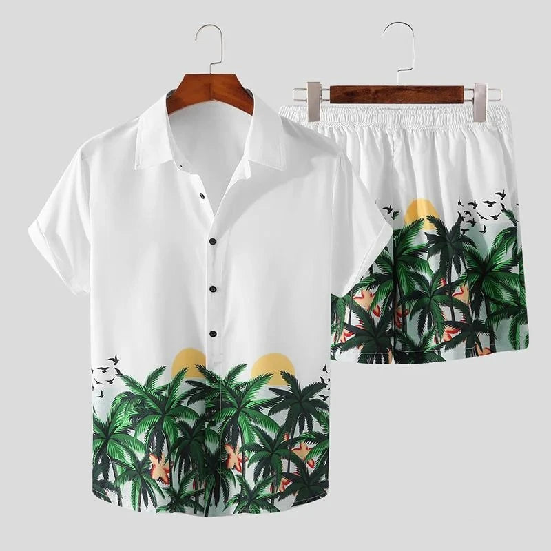 Men's Graphic Print Short-Sleeve Polo Shirt