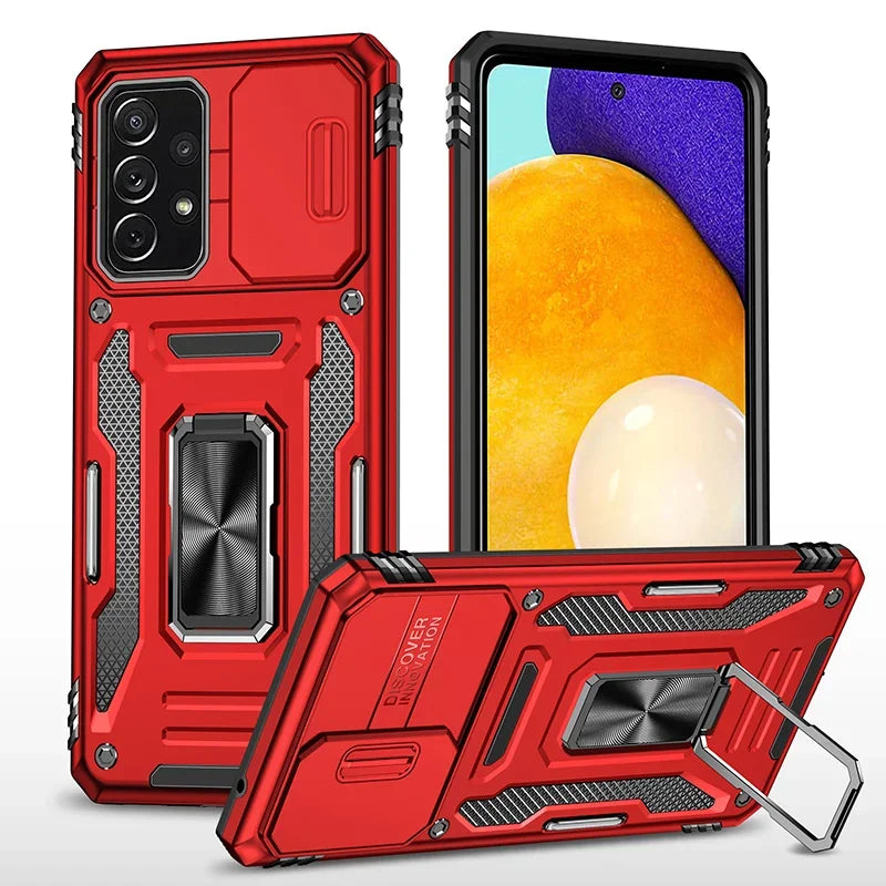 Camera Cover Phone Case for Samsung Galaxy A35, A55, A73 5G, A25 5G, A53 5G, A71 5G, A13, A14, A12, A15, A24 4G, A23, A32 4G, A22 4G, A22 5G, A72, A52, A82 5G, A32 5G, A42 5G