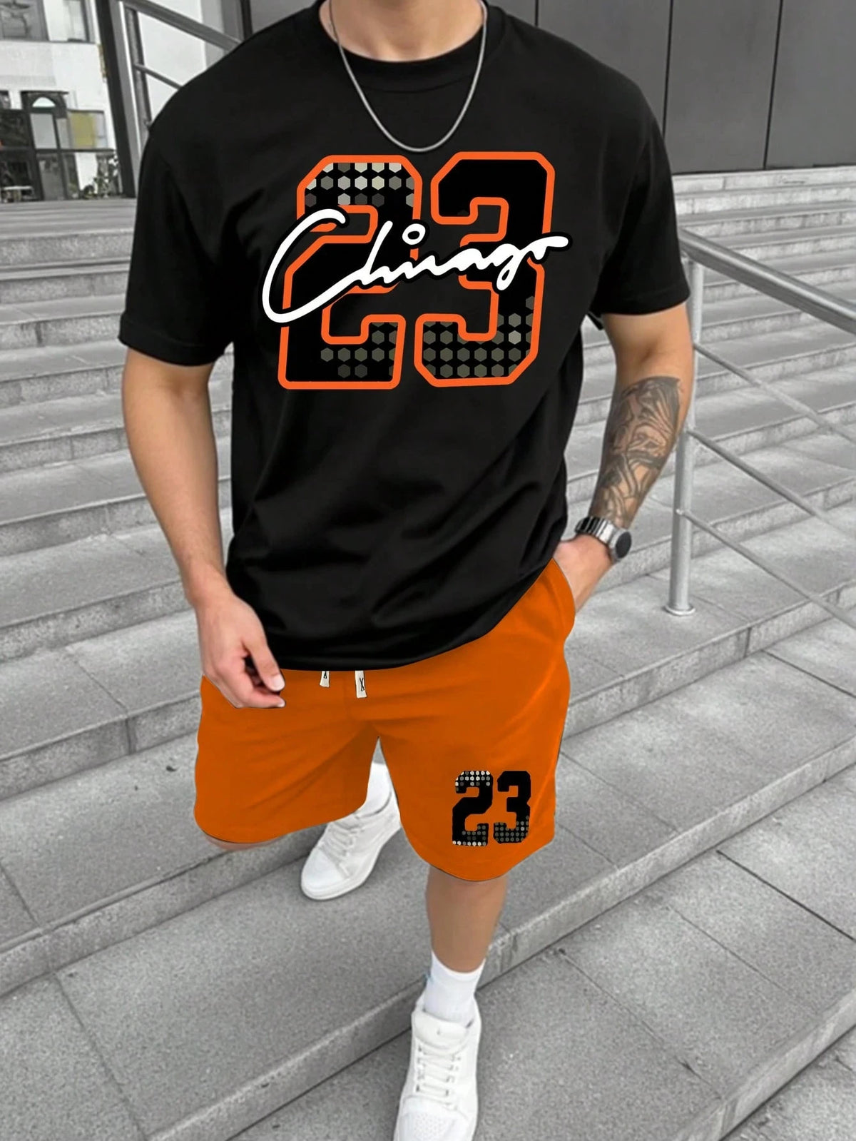 Men's Top & Shorts Set