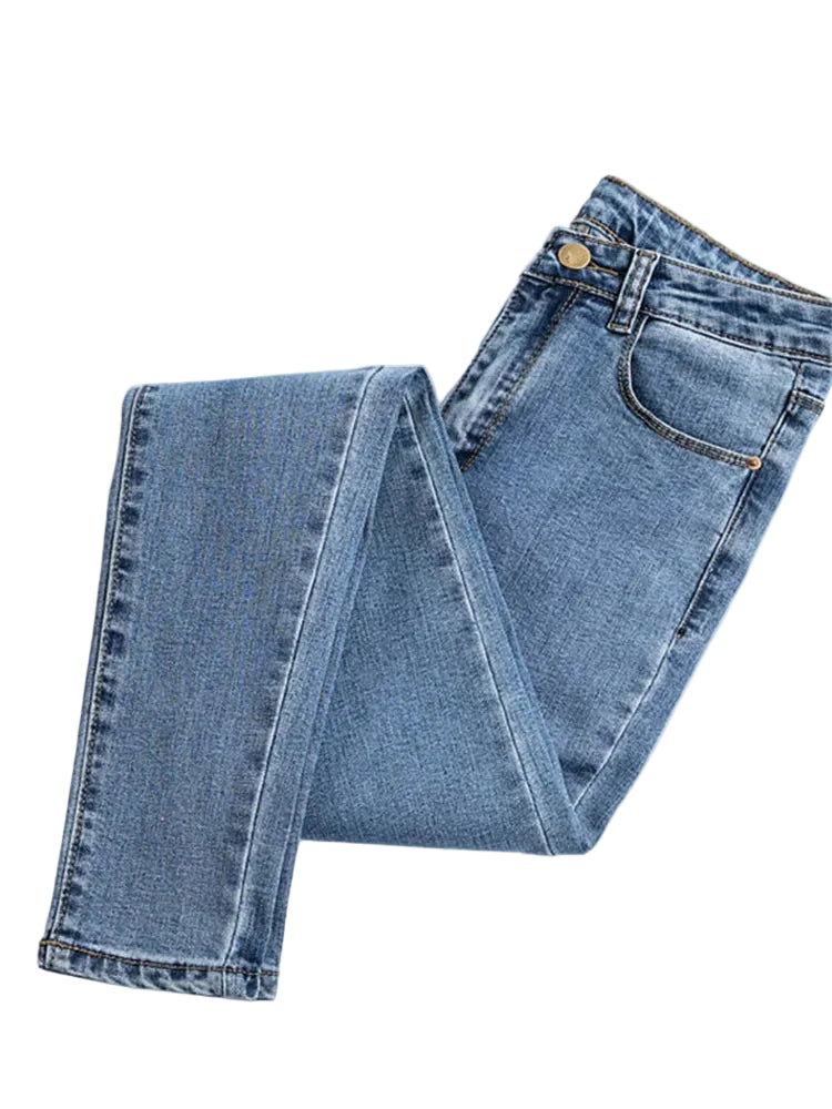 Women's Black Stretch Skinny Jeans — product view