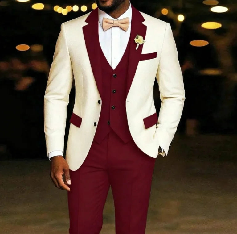 Men's Light Green 3-Piece Suit Set — product view