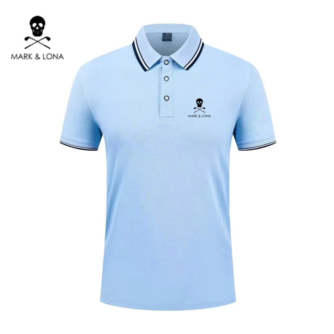 Men's Graphic Print Short-Sleeve Polo Shirt