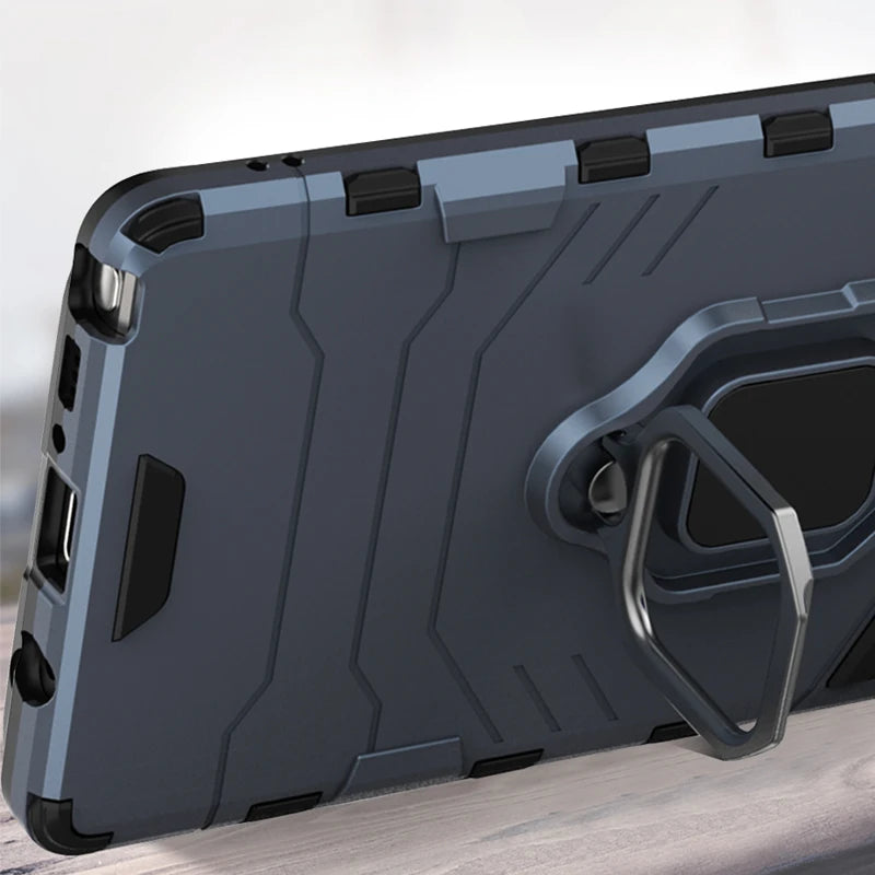 Ring Stand Phone Case for Samsung Galaxy A7 2018 A750, A9 2018, J4 Plus J4 Prime, J4 2018, S10E, A8 2018, S9 Plus, A8 Plus 2018, S10 Plus, J6 2018, S10, S8 Plus, S9, Note 9, S8, J6 Plus J6 Prime