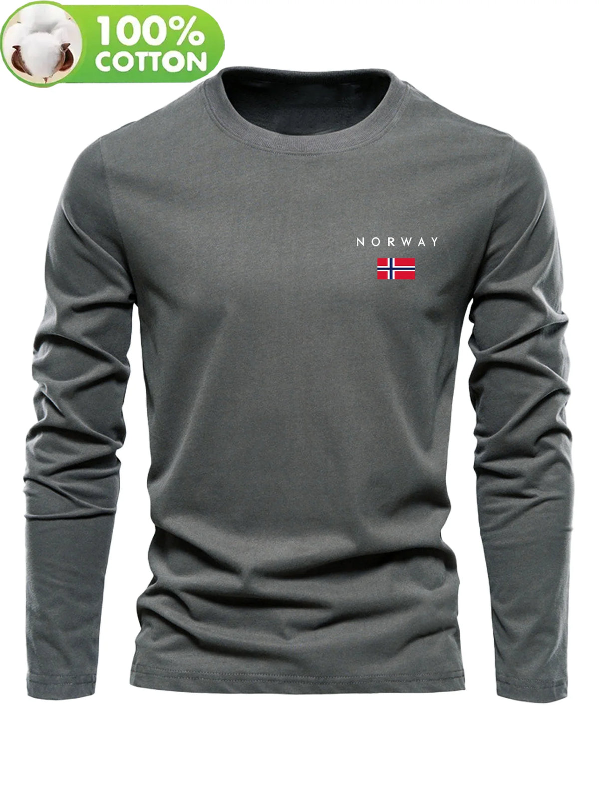Men's Long-Sleeve Casual T-Shirt