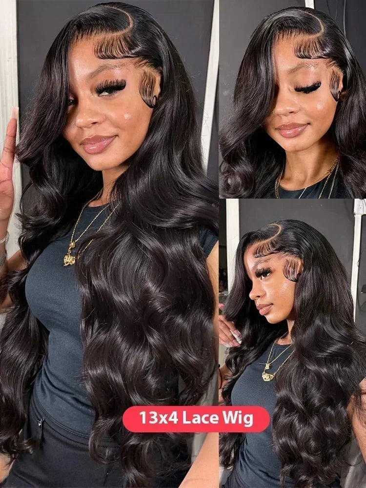 Black Body Wave Lace Wig — product view