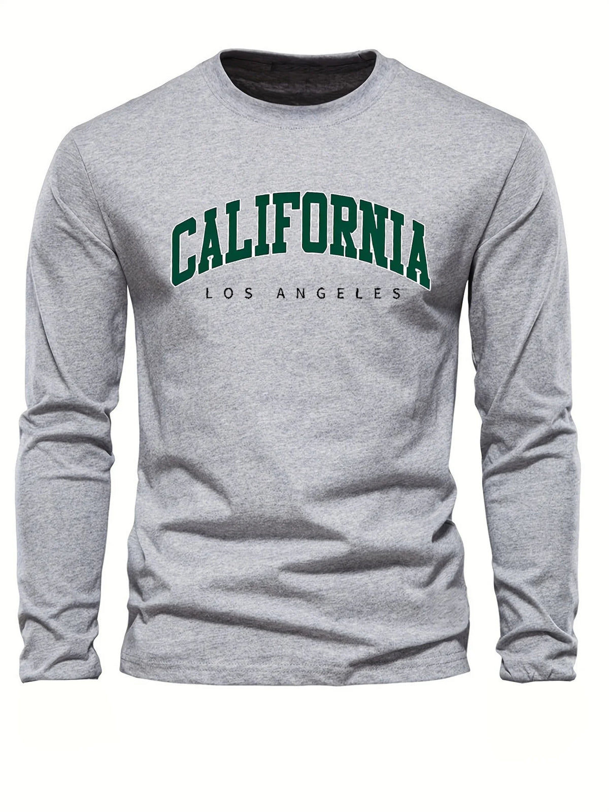 Men's Letter Print Long-Sleeve Casual T-Shirt