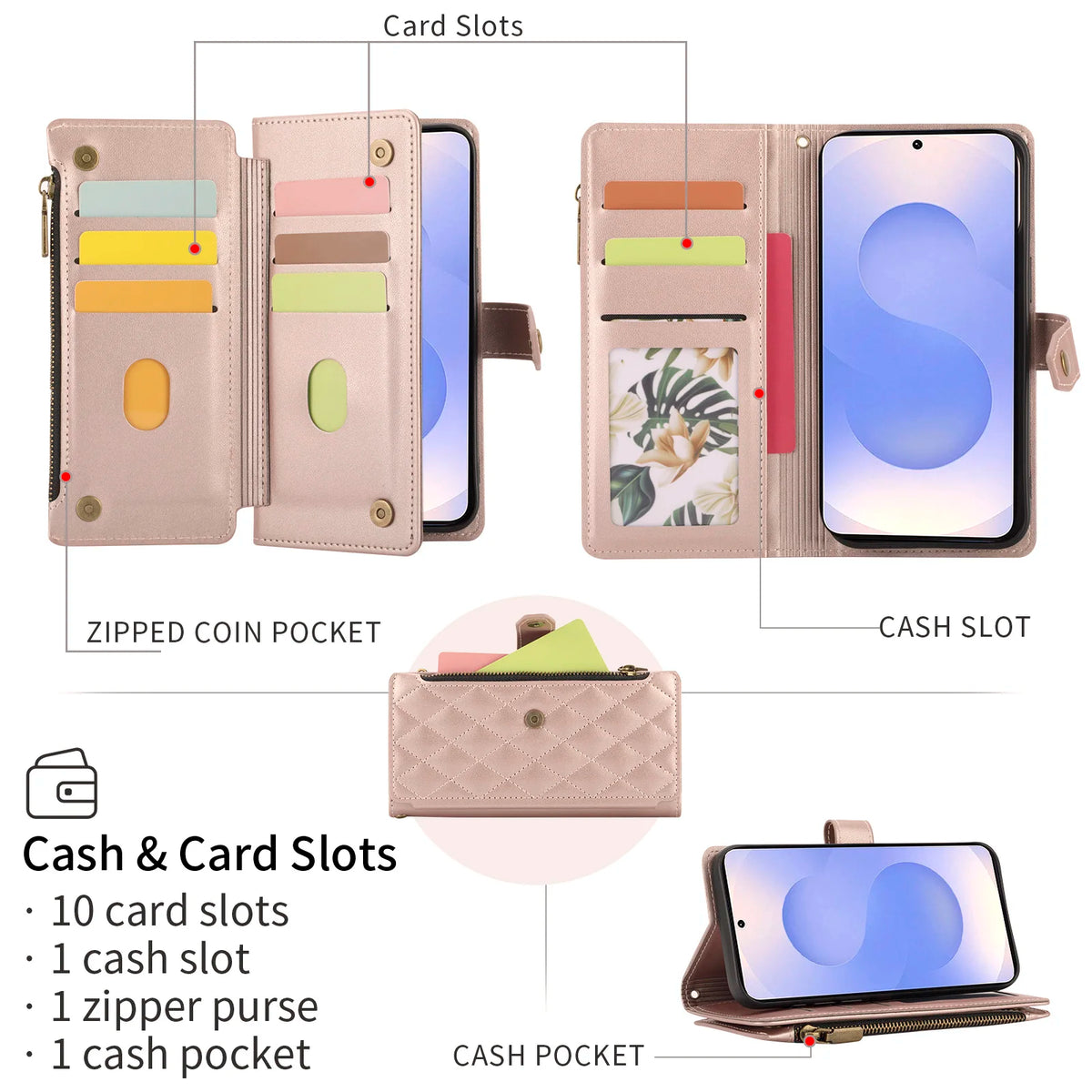 Geometric Flip Wallet Phone Case for Samsung Galaxy S25+, S26+, S25 Edge, S25 Ultra, S26 Ultra, S25 FE, S26, S26 Edge, S23+, S24, S23 FE, S23 Ultra, S24+, S25, S24 FE, S24 Ultra, S21 Ultra 5G, S21+ 5G, S21, S21 FE 5G, S22+ 5G, S23 & More Models