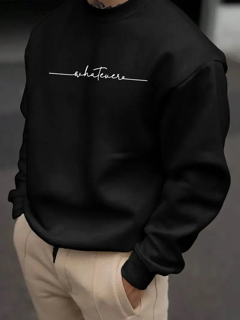 Men's Letter Print Casual Hoodie