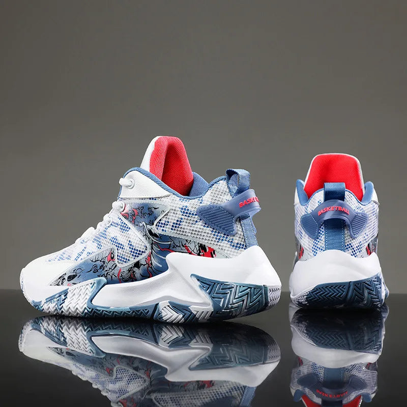 Men's Basketball-Style Athletic Sneakers