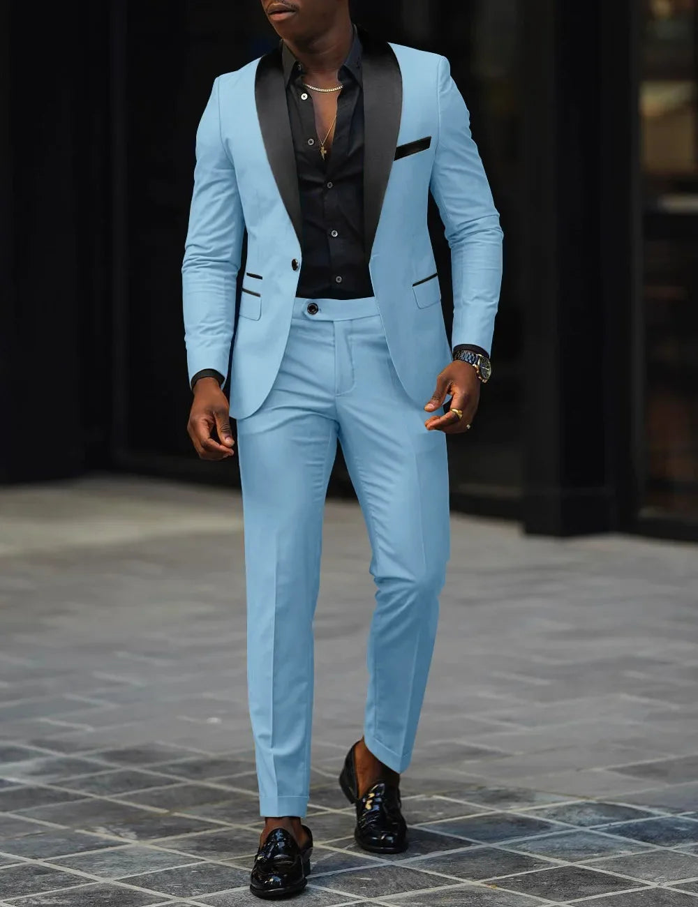 Men's One-Button Blazer & Trouser Set