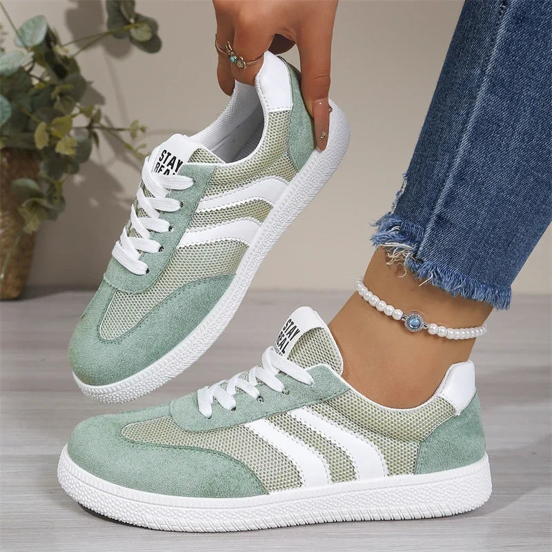 Women's Air Mesh Lace-Up Sneakers