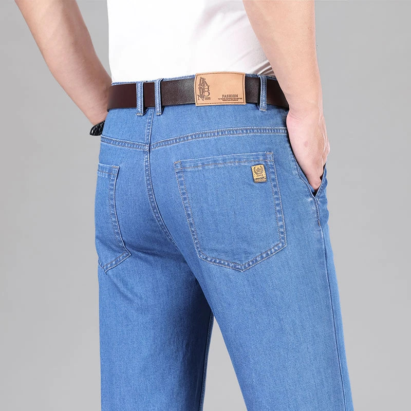 Men's Loose Fit Stretch Denim Jeans - Lightweight — product view