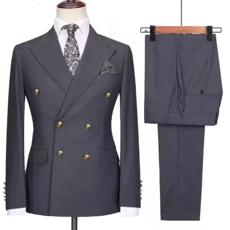 Men's Double-Breasted Blazer & Trouser Set