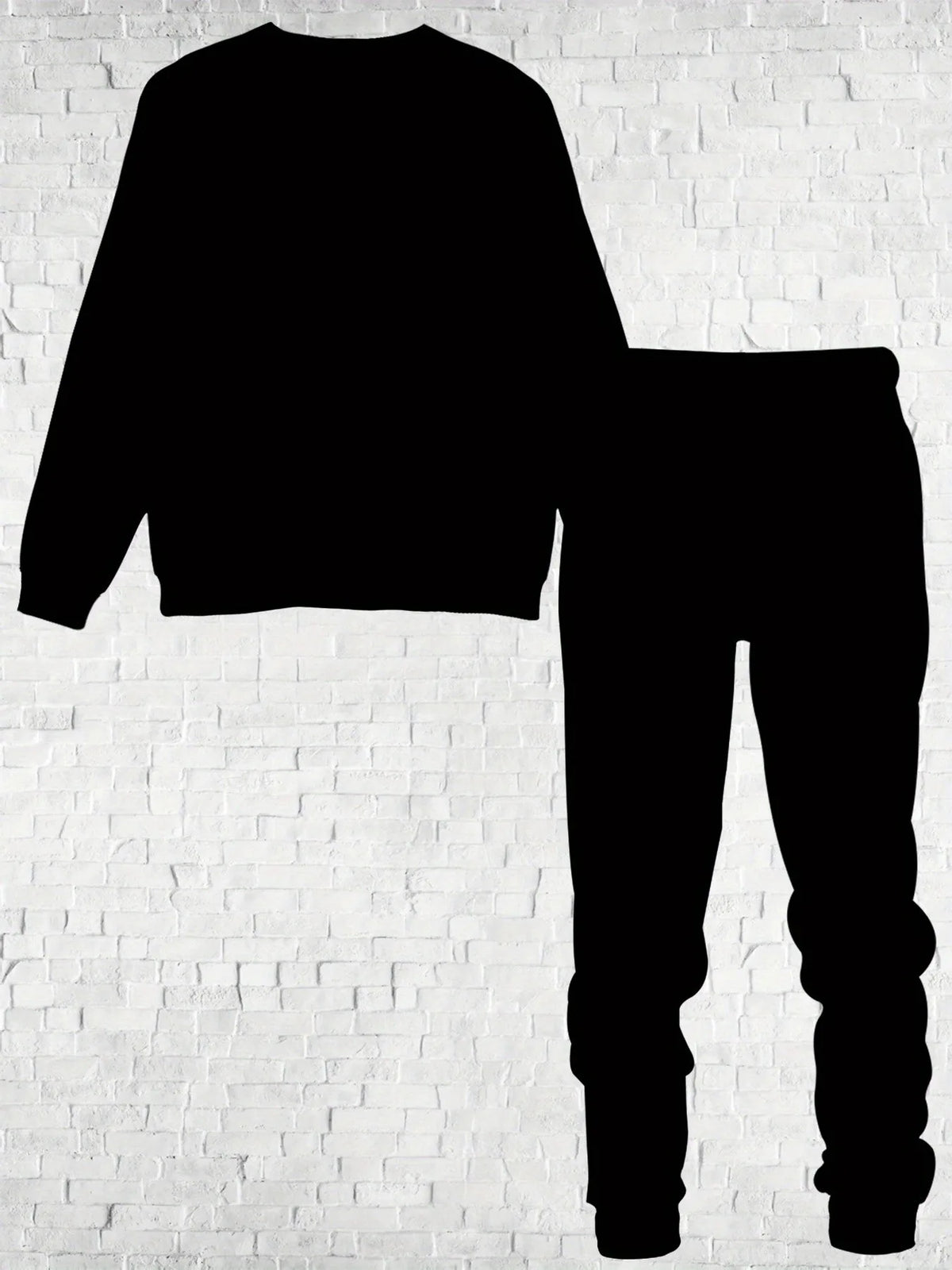 Men's Graphic Print Sweatshirt & Pants Set