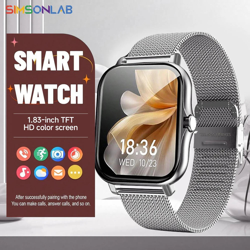 Children's 1.83-Inch Calling Smartwatch with Sleep Features