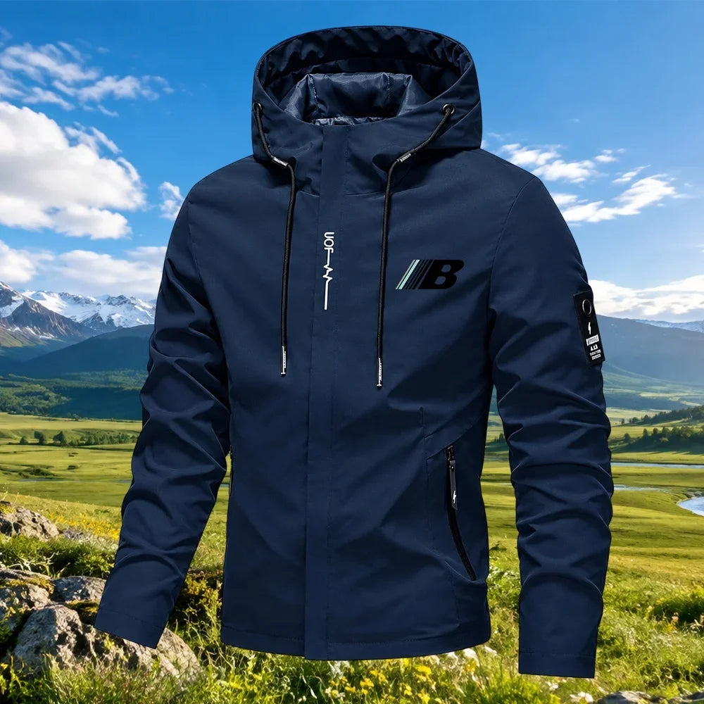 Men's Hooded Zip-Up Jacket