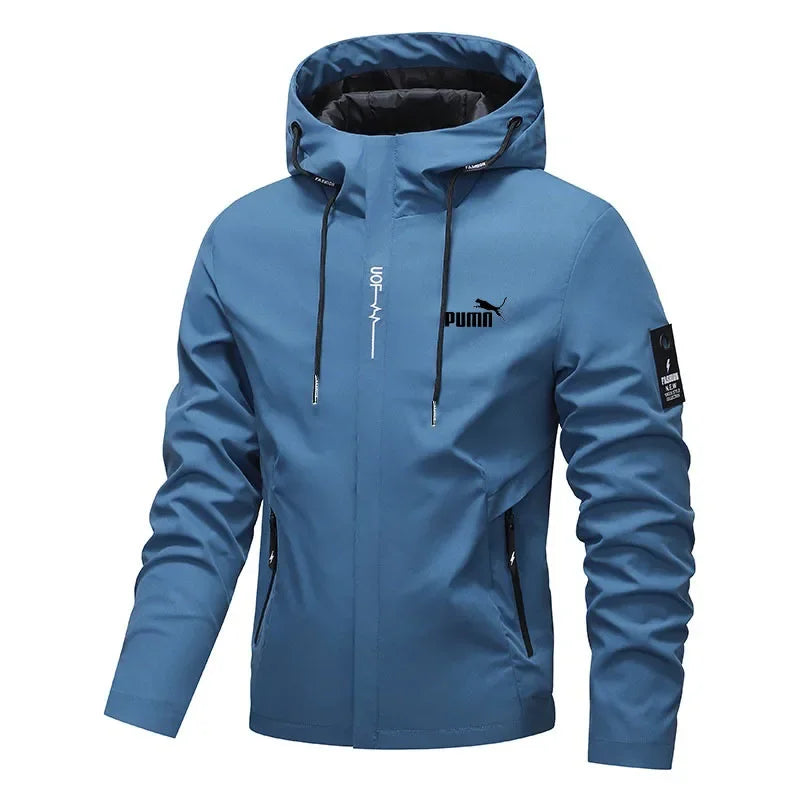 Men's Hooded Zip-Up Jacket
