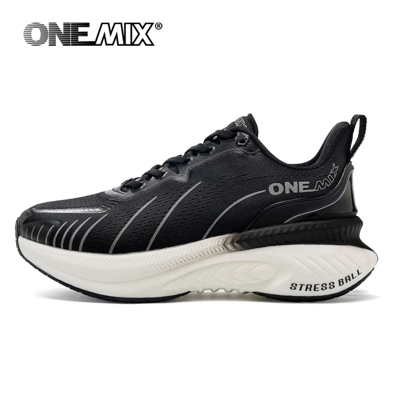 Unisex White Cushioned Running-Style Shoes