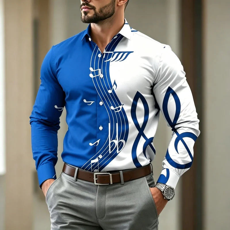 Men's Graphic Print Casual Shirt
