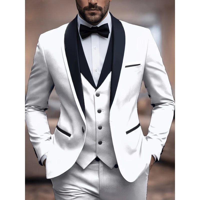 Men's British-Inspired Three-Piece Suit