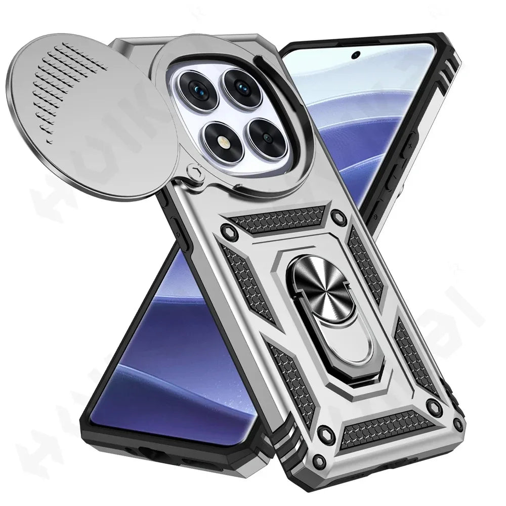 Kickstand Phone Case for Redmi Note 14 Pro 4G (Global), Redmi Note 14 4G (Global), Redmi Note 14 Pro+, Redmi 14C 5G, Redmi Note 14 Pro 5G (Global), Redmi Note 14 5G (Global)
