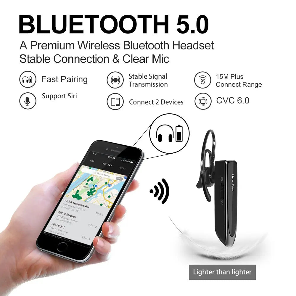 Hands-Free Bluetooth Earpiece